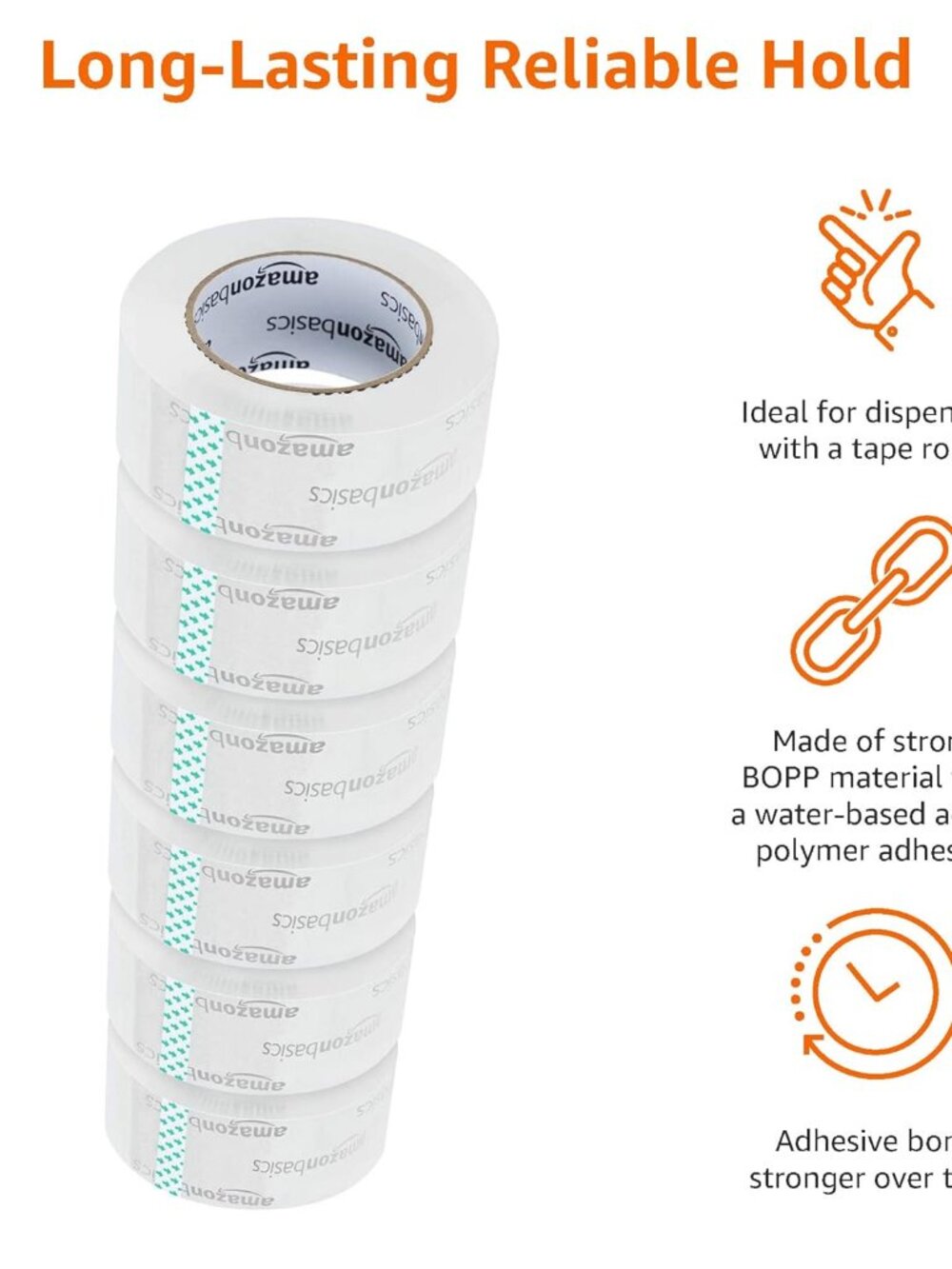 Ultimate 6-Pack Crystal Clear Packing Tape 1.88" x 109 Yards for Secure Sealing - Picture 4 of 9